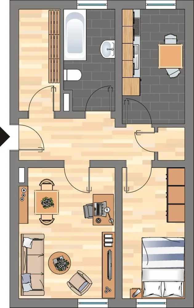 2 Zimmer Wohnung mit 53 m² in Leipzig – Bild 9