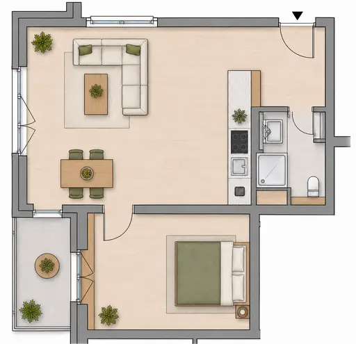 2 Zimmer Wohnung mit 50 m² in Leipzig – Bild 4