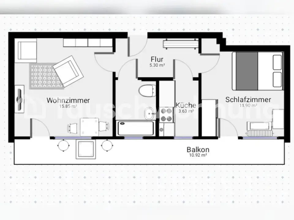 2 Zimmer Wohnung mit 44 m² in Frankfurt am Main – Bild 7