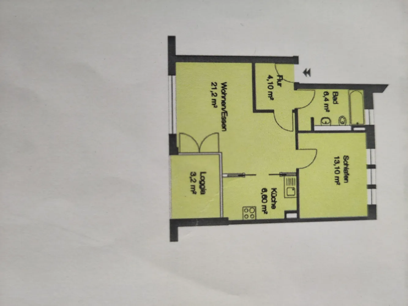 2 Zimmer Wohnung mit 51 m² in Nürnberg – Bild 1