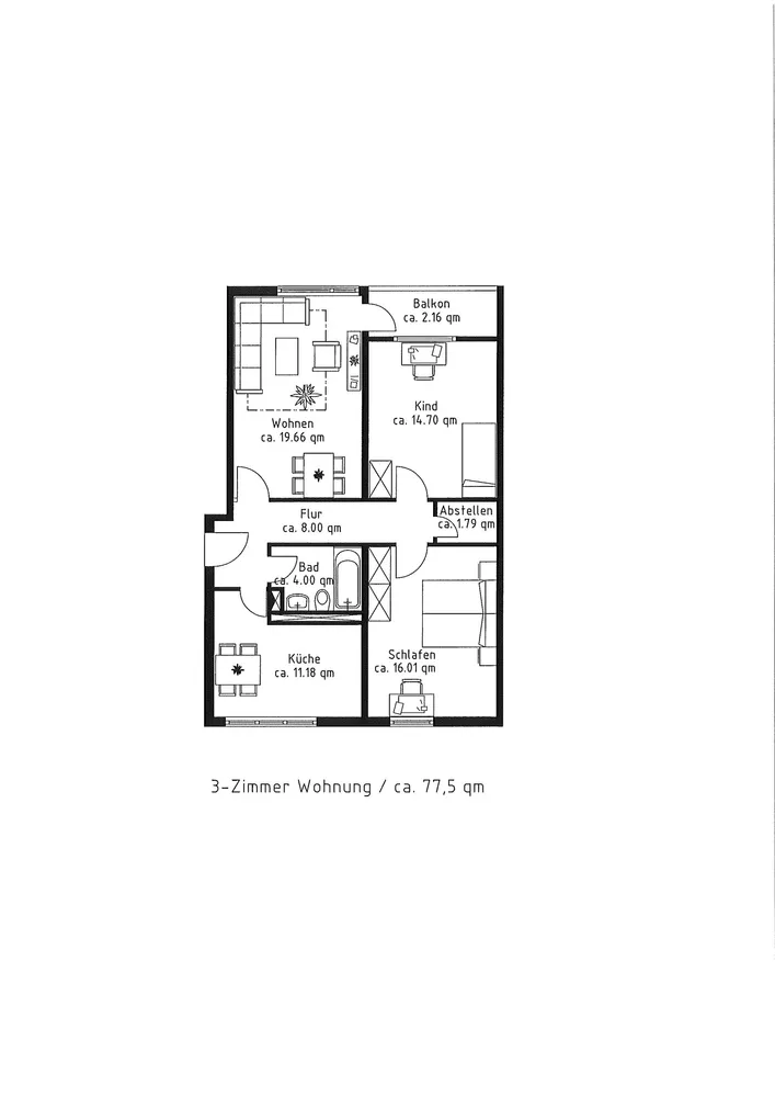 3 Zimmer Wohnung mit 77 m² in Garbsen – Bild 12