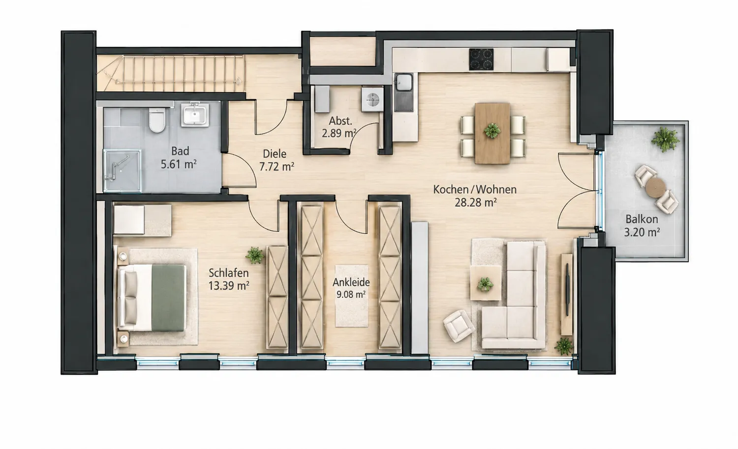 3 Zimmer Wohnung mit 70 m² in Bocholt – Bild 6