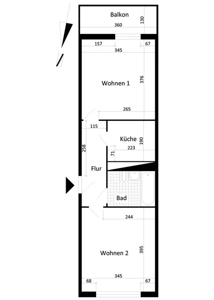 2 Zimmer Wohnung mit 41 m² in Magdeburg – Bild 1