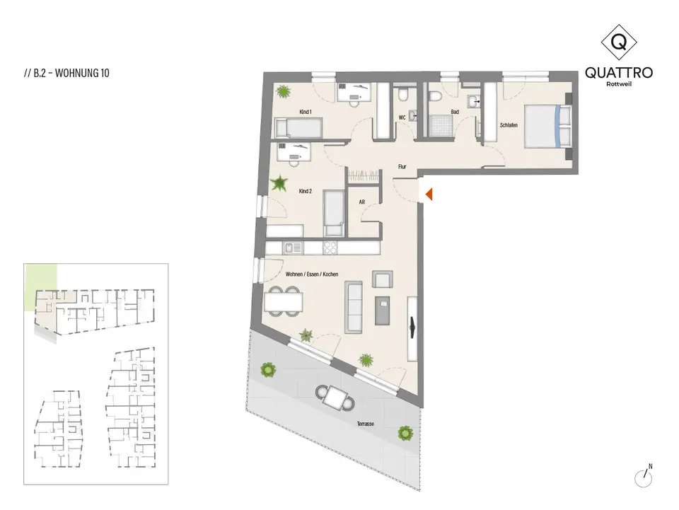 4 Zimmer Wohnung mit 101 m² in Rottweil – Bild 7