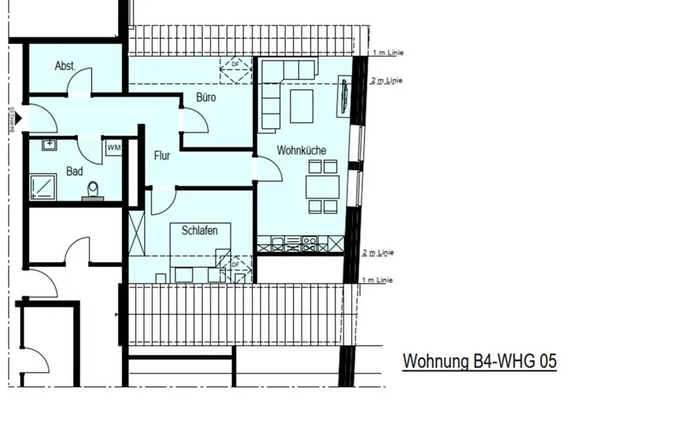 2 Zimmer Wohnung mit 58 m² in Aurich – Bild 3