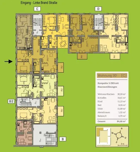 3 room apartment with 85 m² in Augsburg – Photo 3