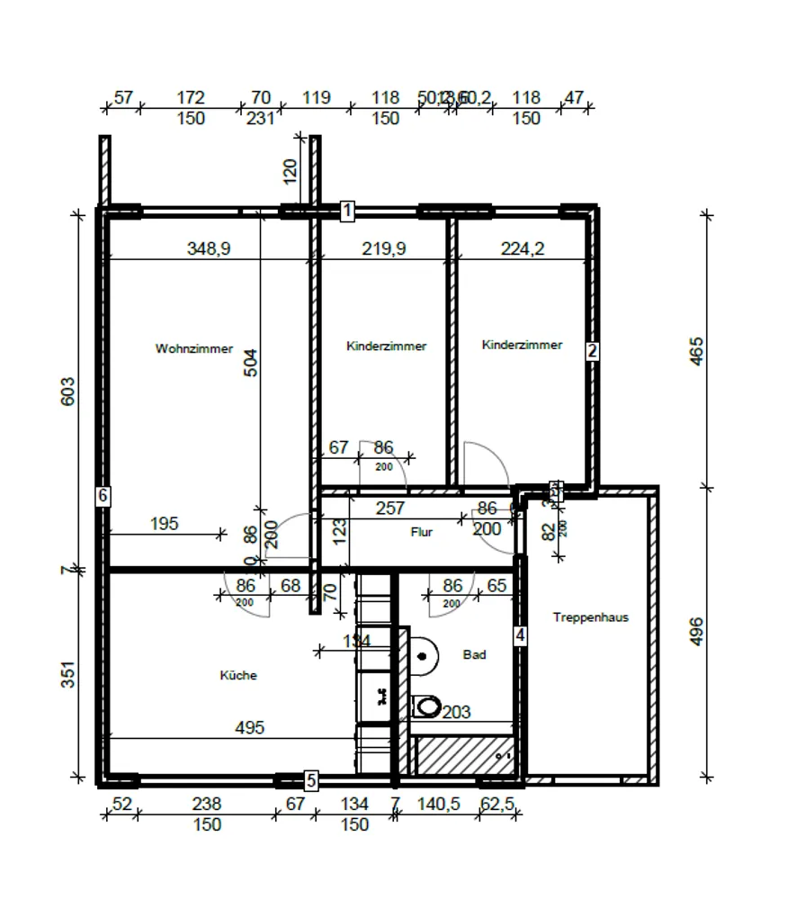 4 Zimmer Wohnung mit 70 m² in Stendal – Bild 2