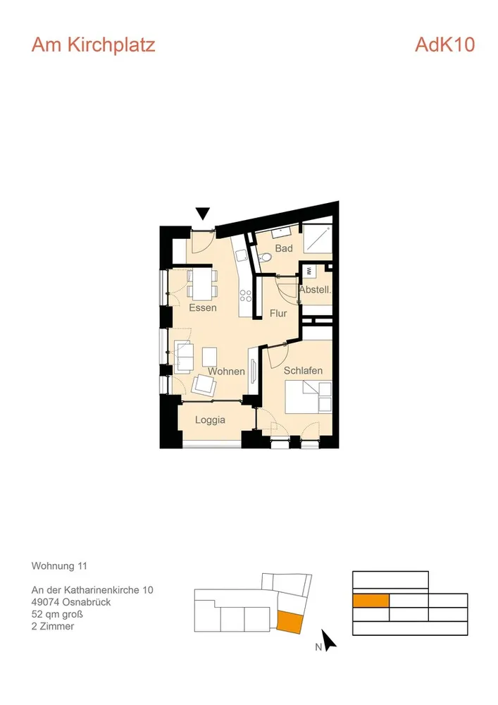 2 Zimmer Wohnung mit 52 m² in Osnabrück – Bild 8
