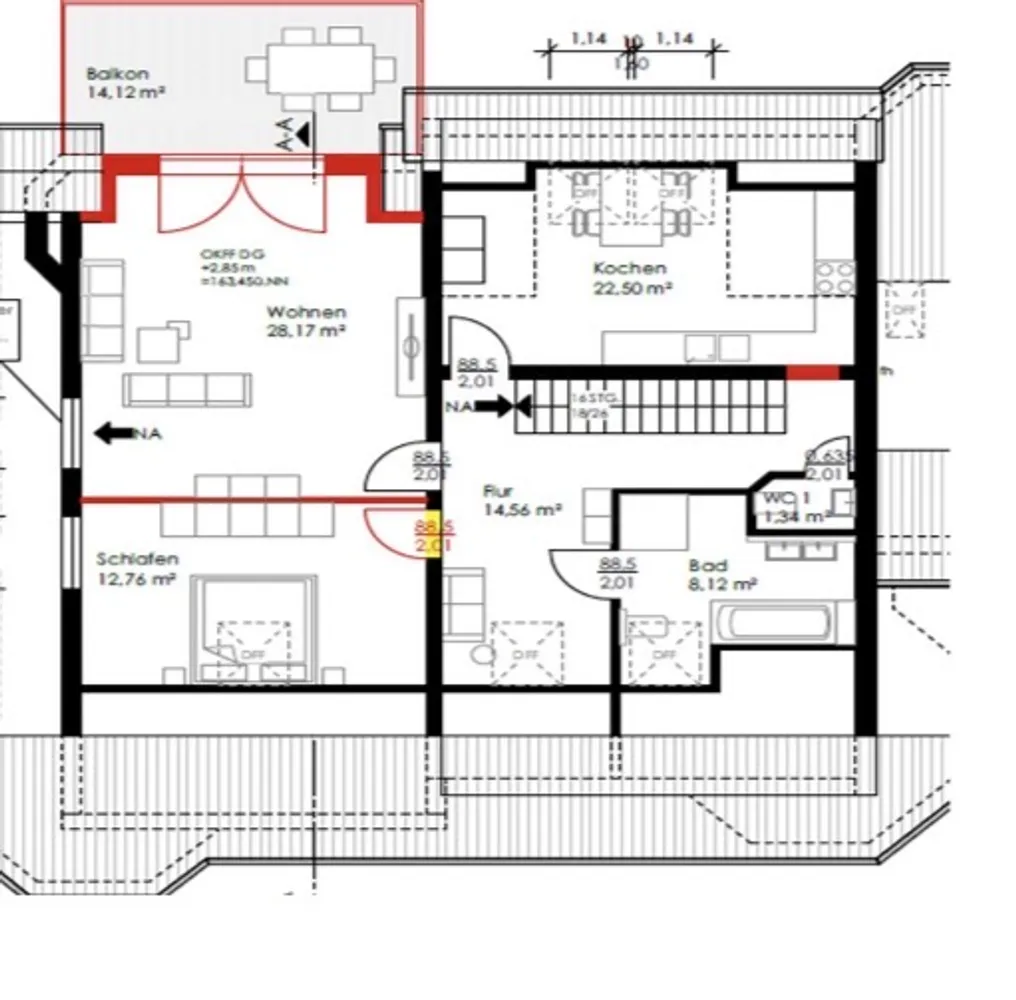 2 Zimmer Wohnung mit 105 m² in Bielefeld – Bild 5