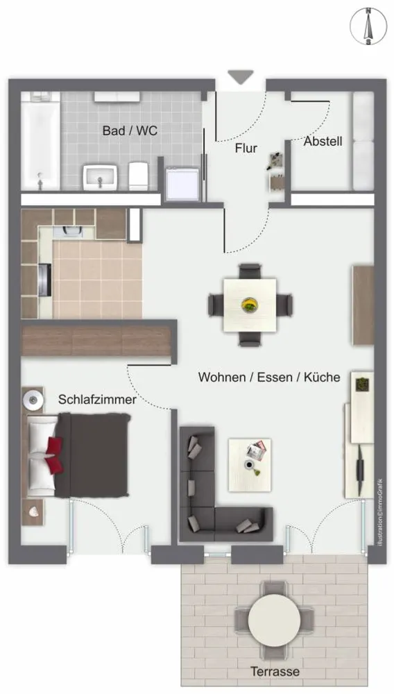 2 Zimmer Wohnung mit 58 m² in München – Bild 4