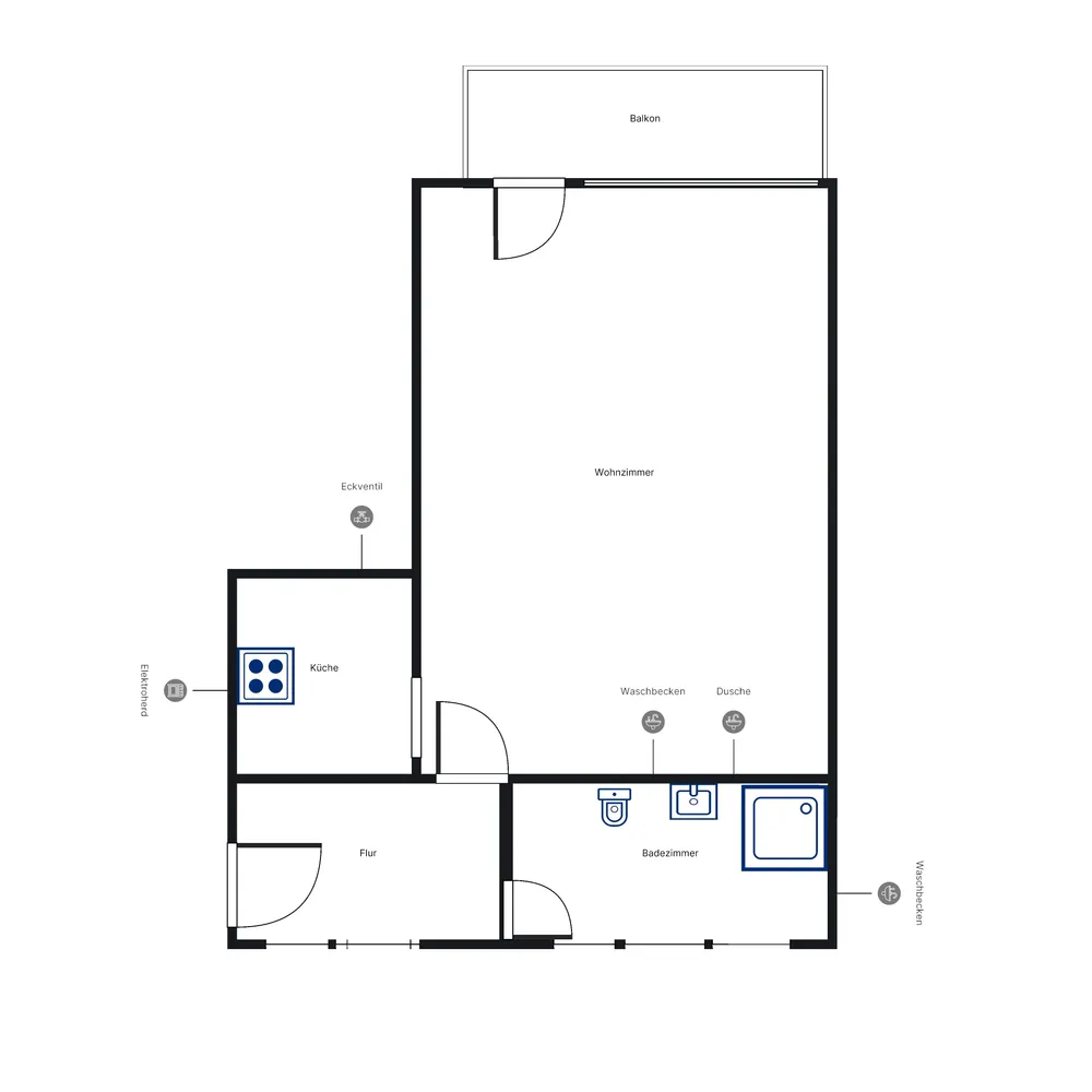 1 Zimmer Wohnung mit 40 m² in Hannover – Bild 2