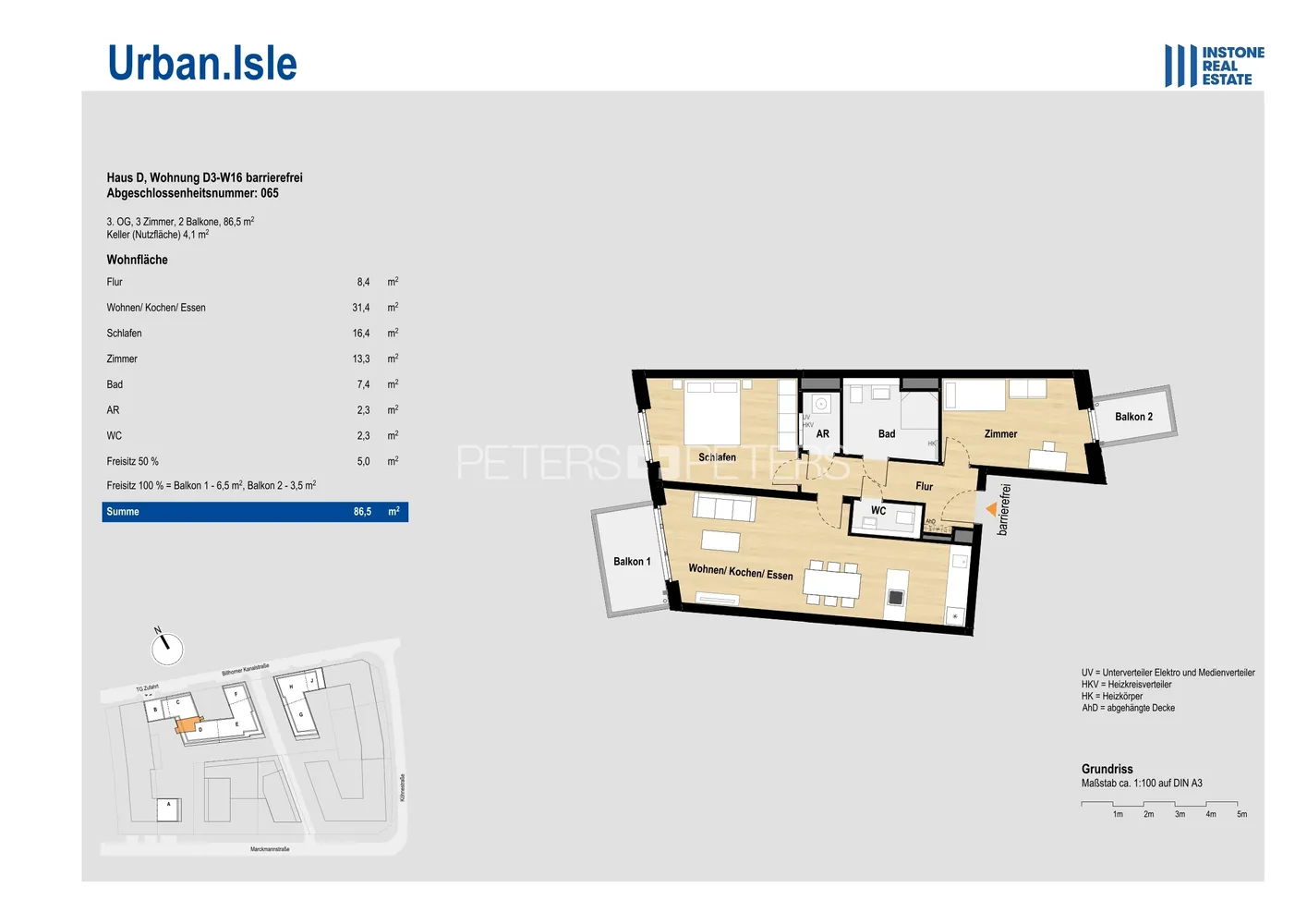 3 Zimmer Wohnung mit 87 m² in Hamburg – Bild 6