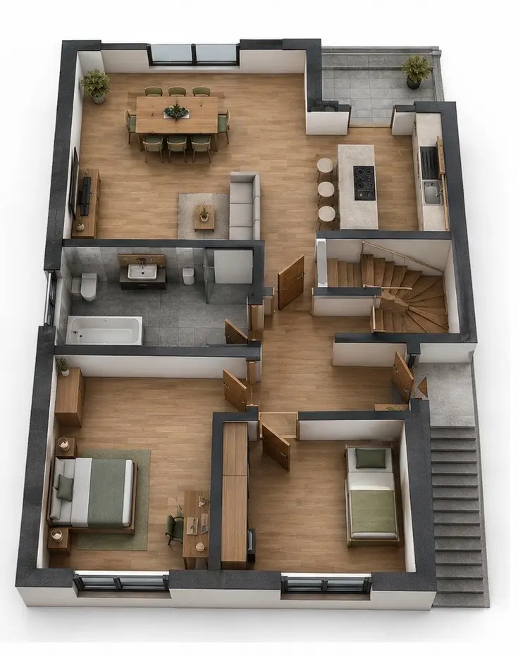 5 Zimmer Wohnung mit 162 m² in Bergheim – Bild 3