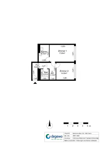 2 Zimmer Wohnung mit 48 m² in Berlin – Bild 8