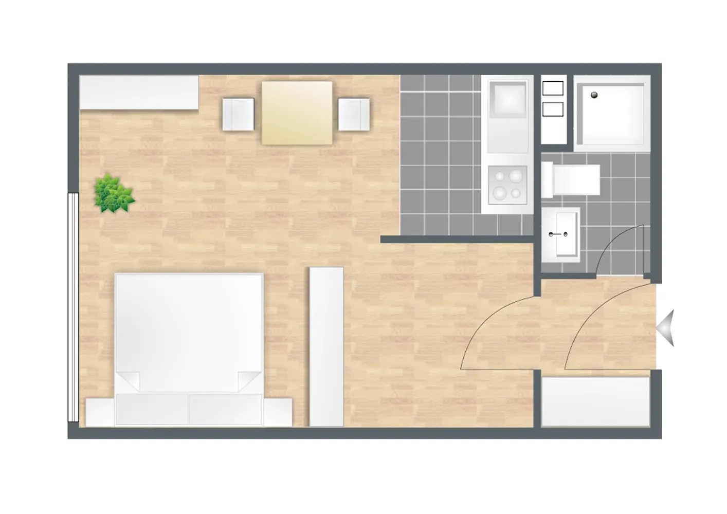 1 Zimmer Wohnung mit 23 m² in München – Bild 7