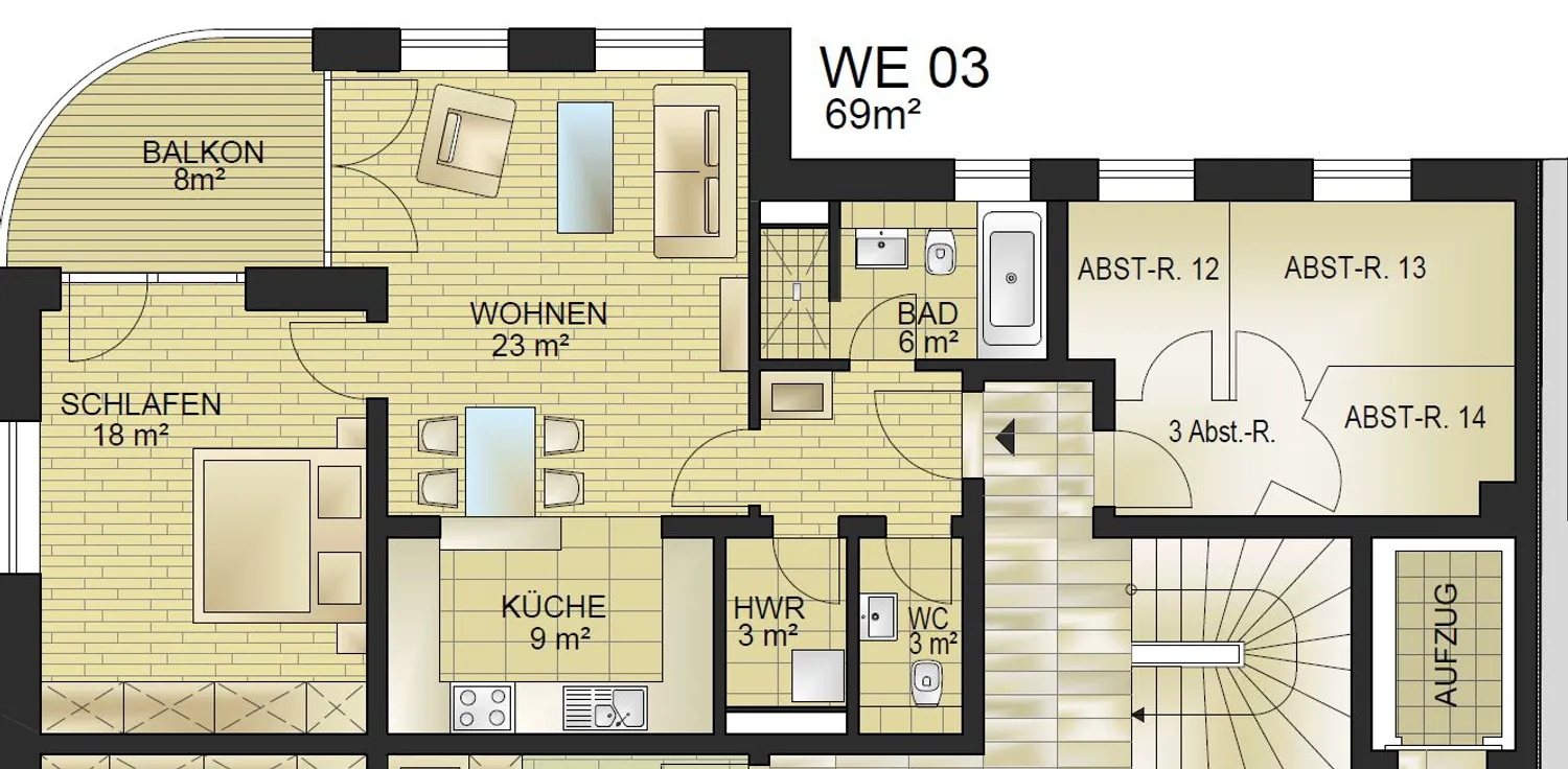 2 Zimmer Wohnung mit 69 m² in Leipzig – Bild 10