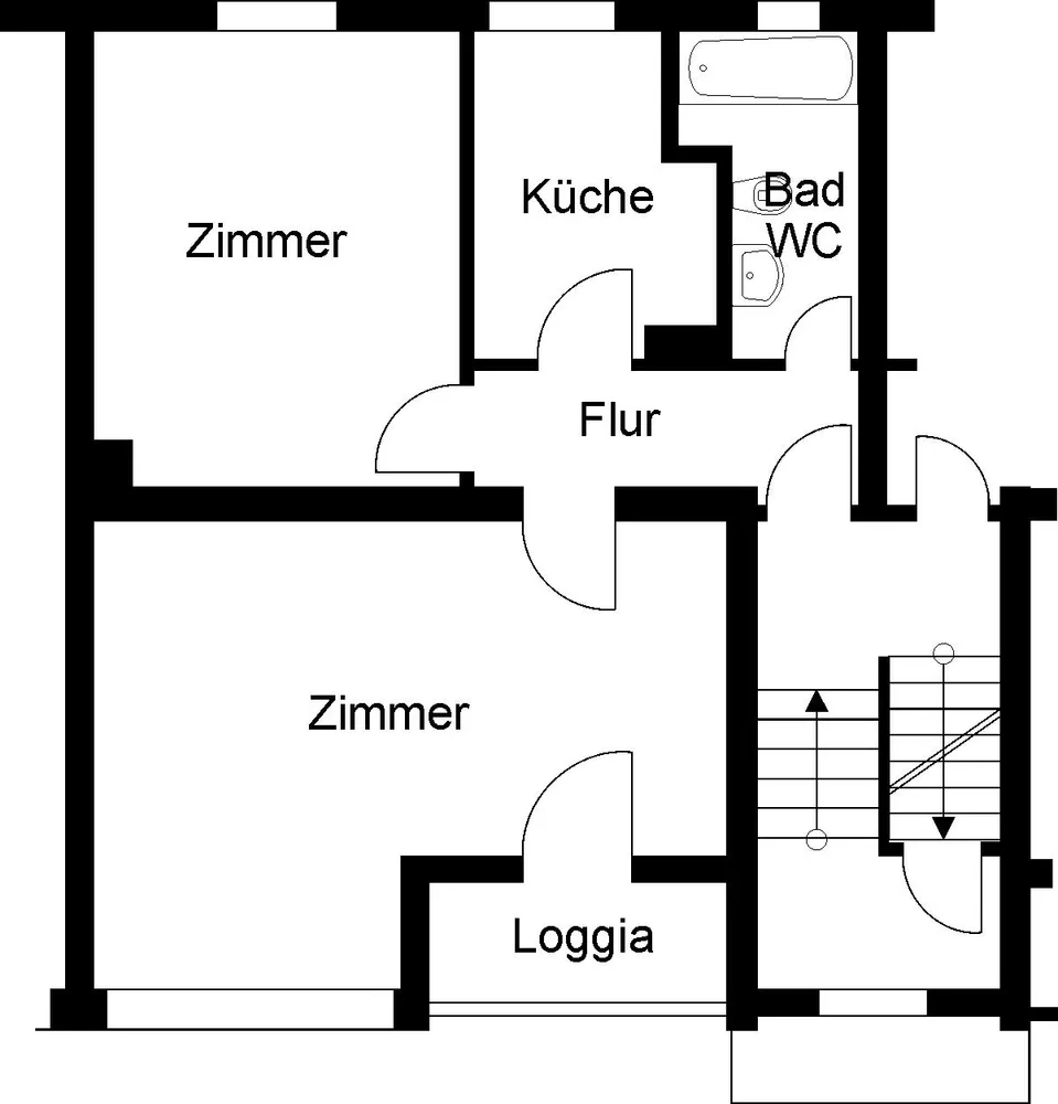 2 room apartment with 54 m² in Brunswick – Photo 3