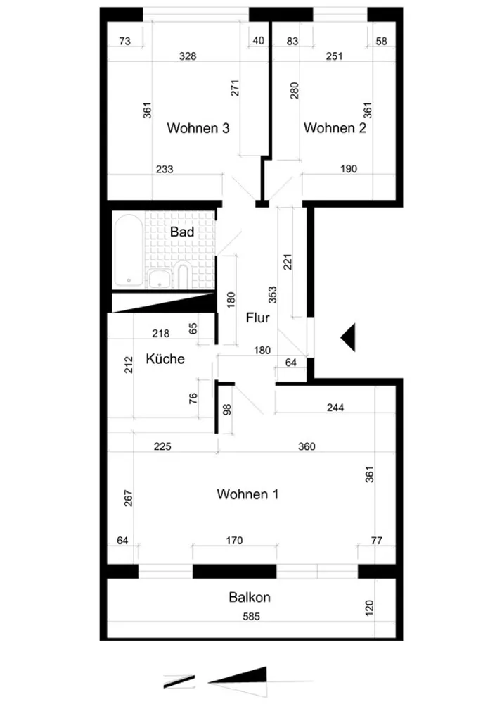 3 room apartment with 57 m² in Magdeburg – Photo 2