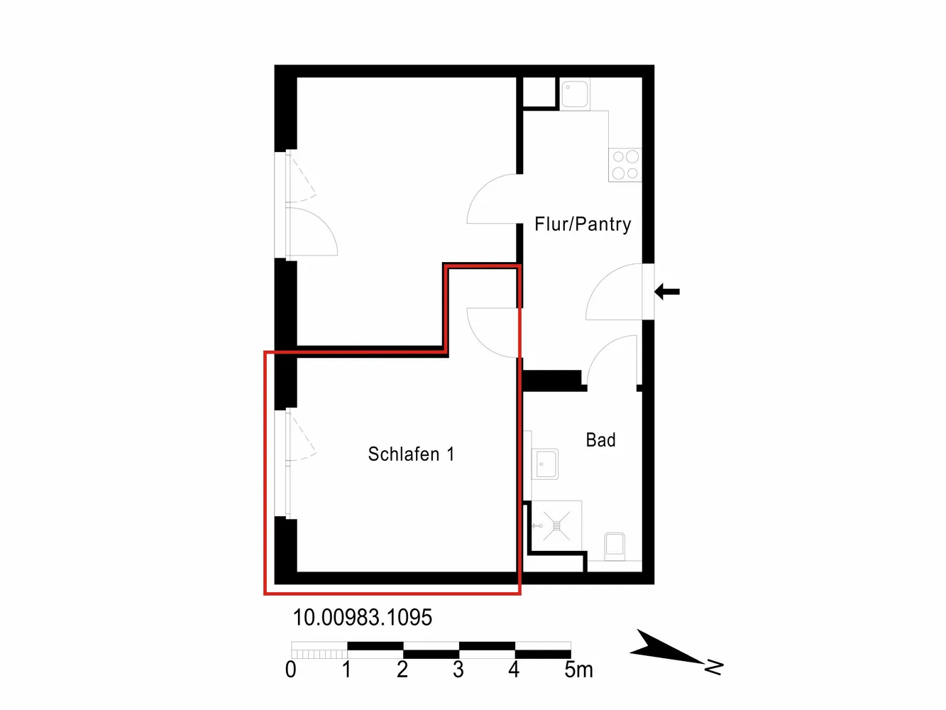 1 Zimmer Wohnung mit 25 m² in Berlin – Bild 3