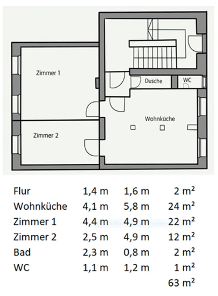 3 room apartment with 63 m² in Chemnitz – Photo 9