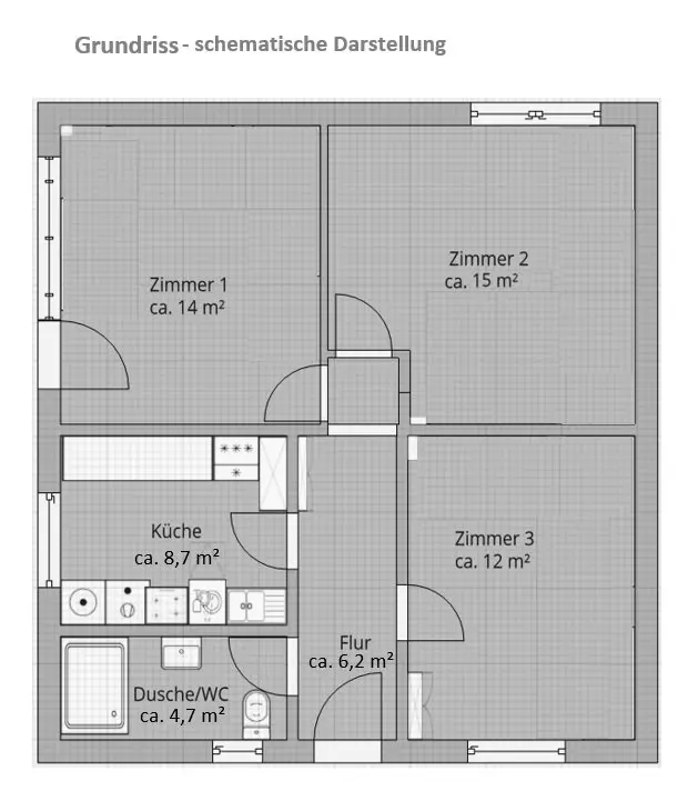 3 Zimmer Haus mit 65 m² in Berlin – Bild 4