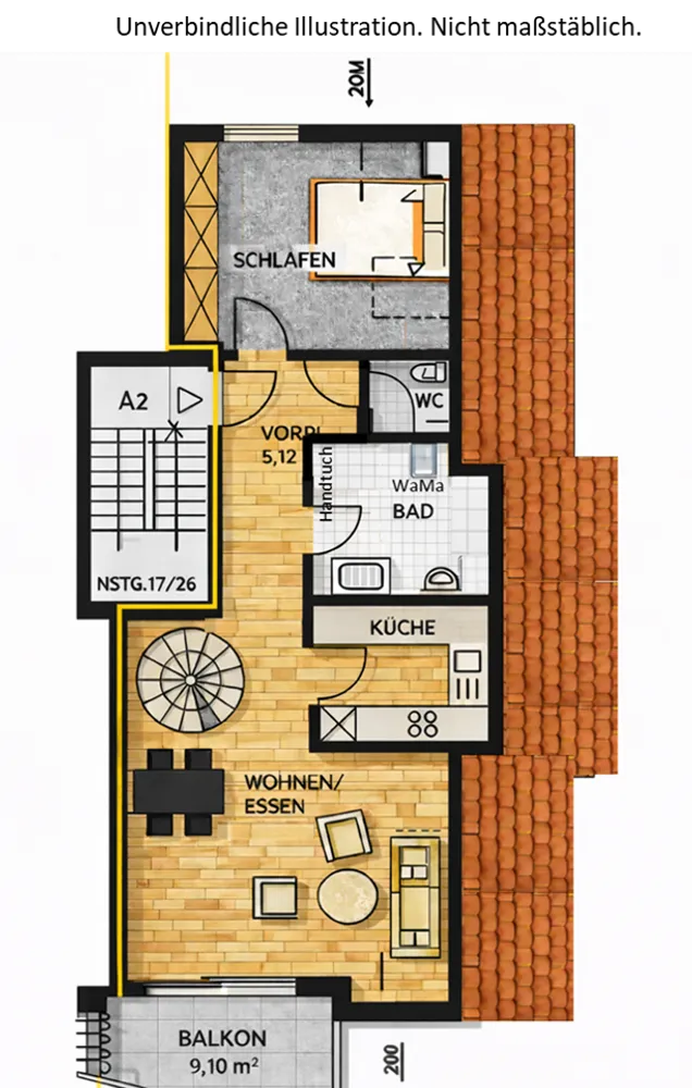 4 Zimmer Wohnung mit 81 m² in Stuttgart – Bild 8