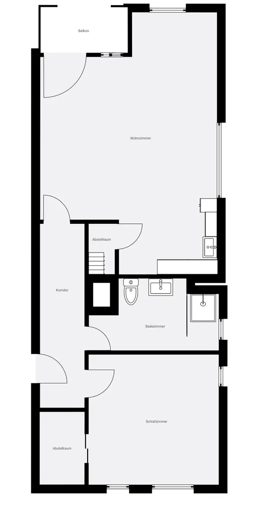 2 Zimmer Wohnung mit 62 m² in Hamburg – Bild 1