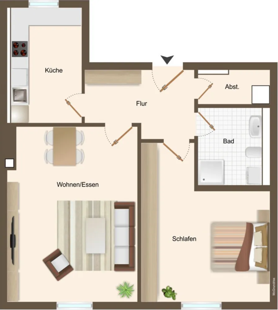 2 Zimmer Wohnung mit 66 m² in Regensburg – Bild 2