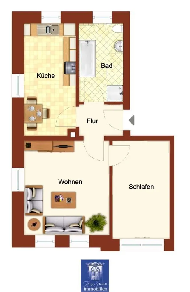 2 Zimmer Wohnung mit 57 m² in Meißen – Bild 9