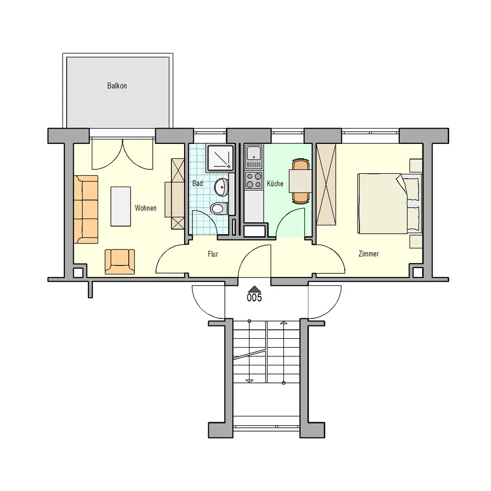 2 Zimmer Wohnung mit 43 m² in Stuttgart – Bild 10