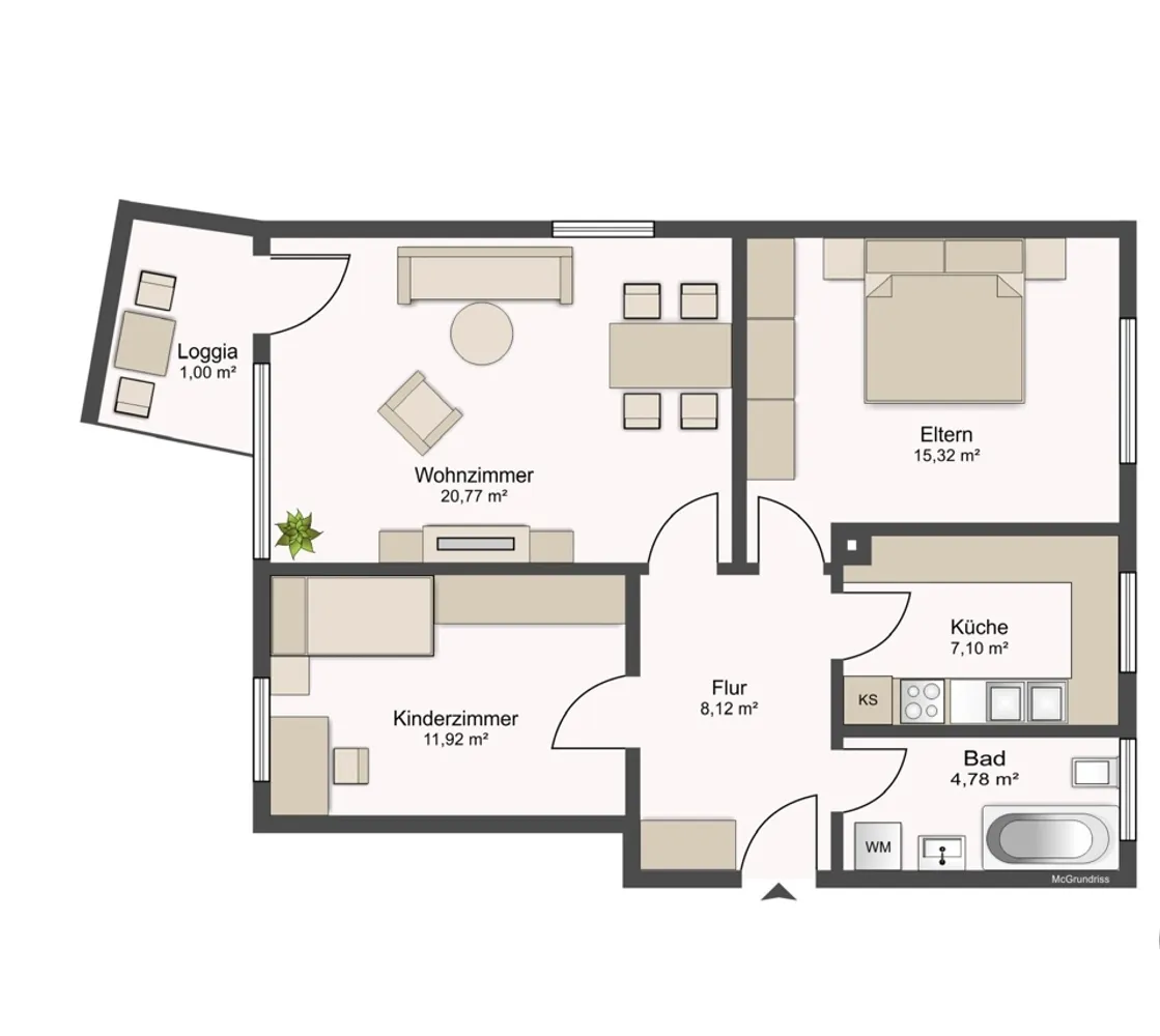3 Zimmer Wohnung mit 72 m² in Hamburg – Bild 8