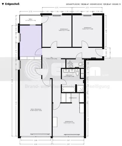 4 Zimmer Wohnung mit 125 m² in Aachen – Bild 12