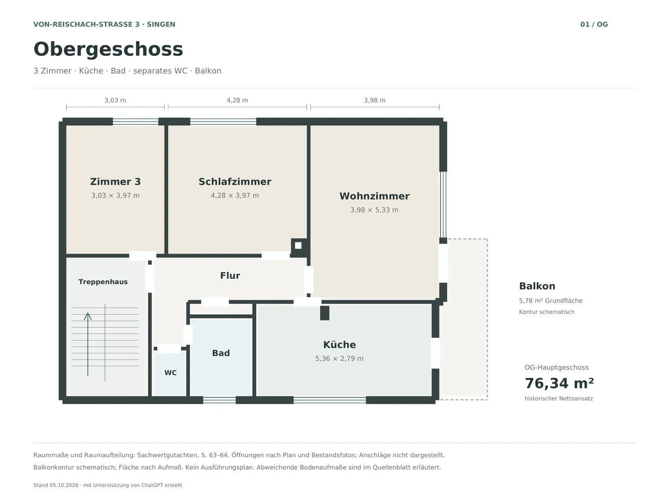 4 Zimmer Wohnung mit 94 m² in Singen – Bild 8
