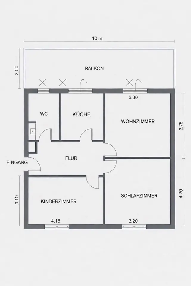 3 Zimmer Wohnung mit 77 m² in Merseburg – Bild 5