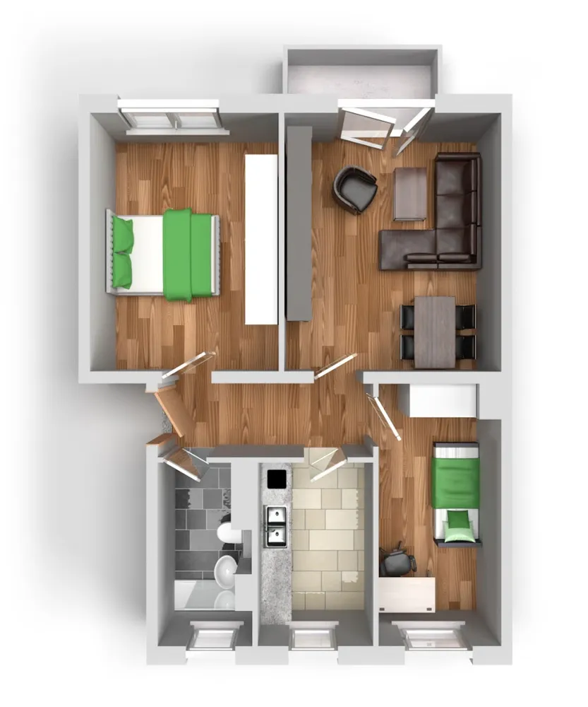 3 room apartment with 59 m² in Halle (Saale) – Photo 6