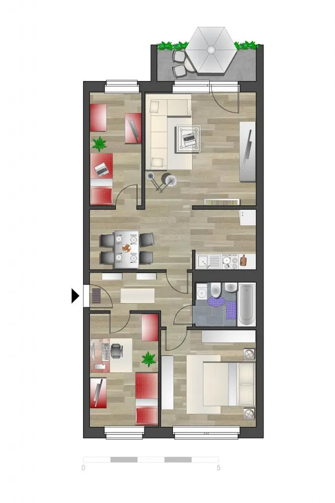 4 room apartment with 69 m² in Chemnitz – Photo 5