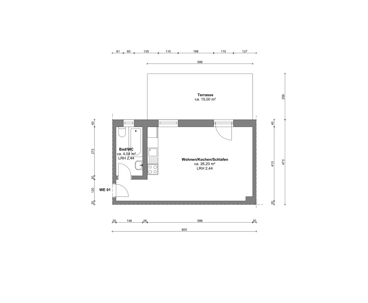 1 Zimmer Wohnung mit 34 m² in Bochum – Bild 8