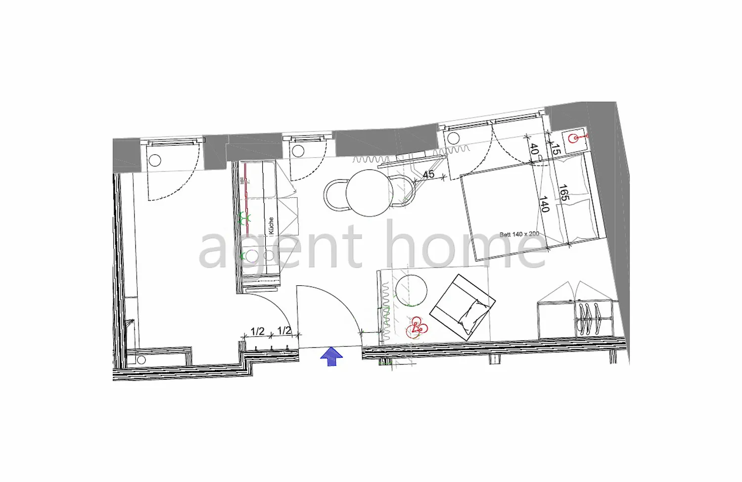 1 Zimmer Wohnung mit 22 m² in Stuttgart – Bild 4