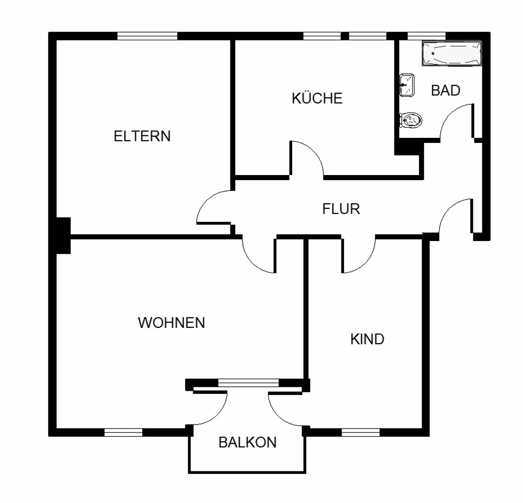 3 Zimmer Wohnung mit 79 m² in Köln – Bild 2