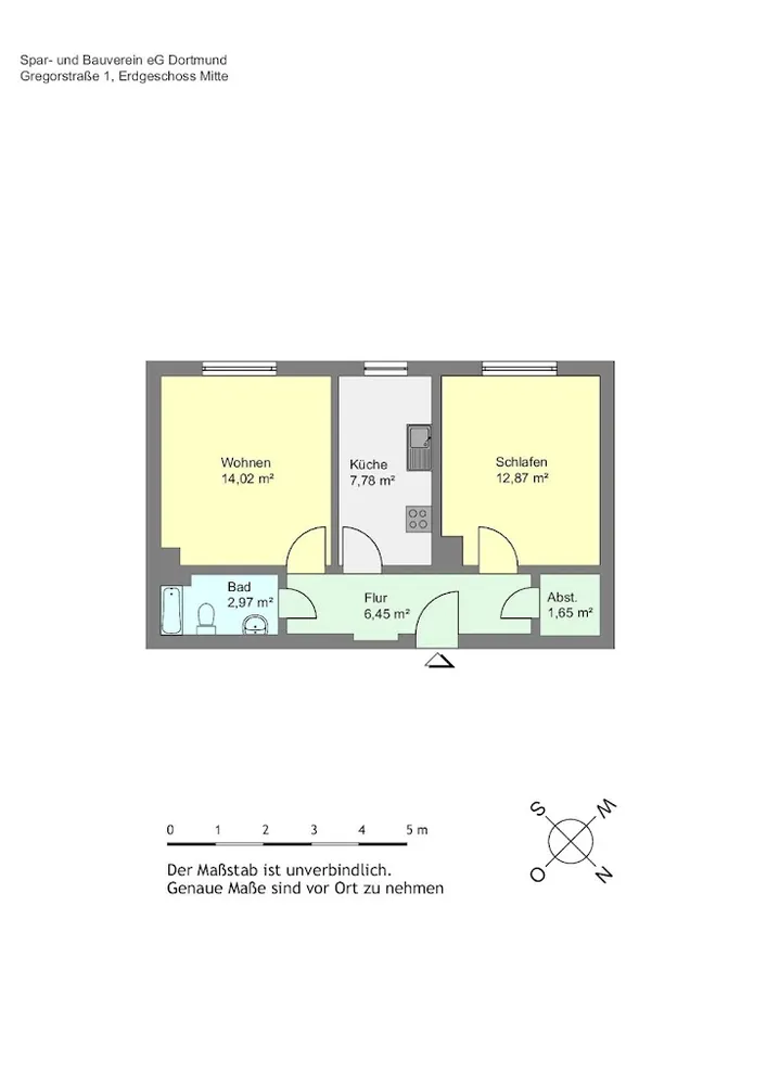2 Zimmer Wohnung mit 46 m² in Dortmund – Bild 3