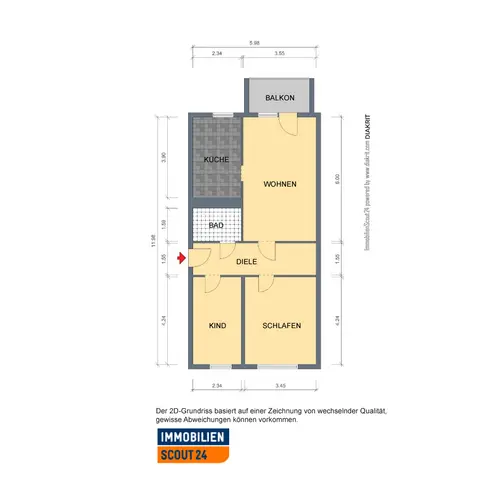 3 Zimmer Wohnung mit 69 m² in Erfurt – Bild 7