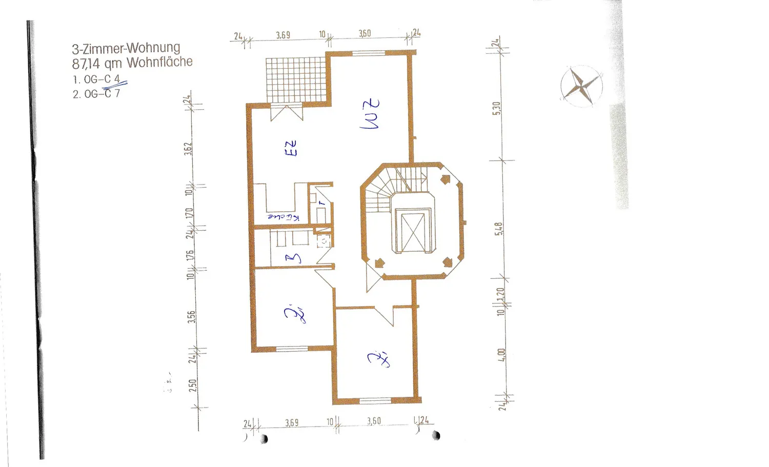 3 Zimmer Wohnung mit 88 m² in Karlsruhe – Bild 4