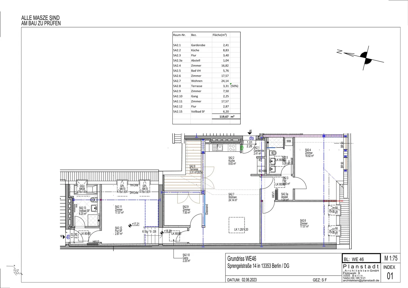 5 Zimmer Wohnung mit 120 m² in Berlin – Bild 1