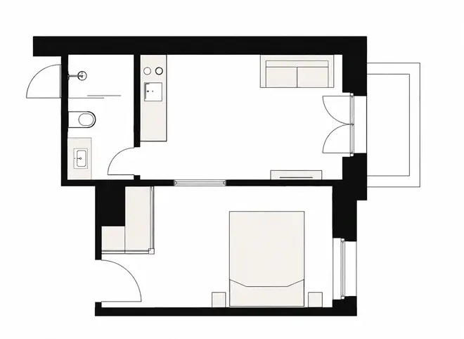 2 Zimmer Wohnung mit 30 m² in Karlsruhe – Bild 7