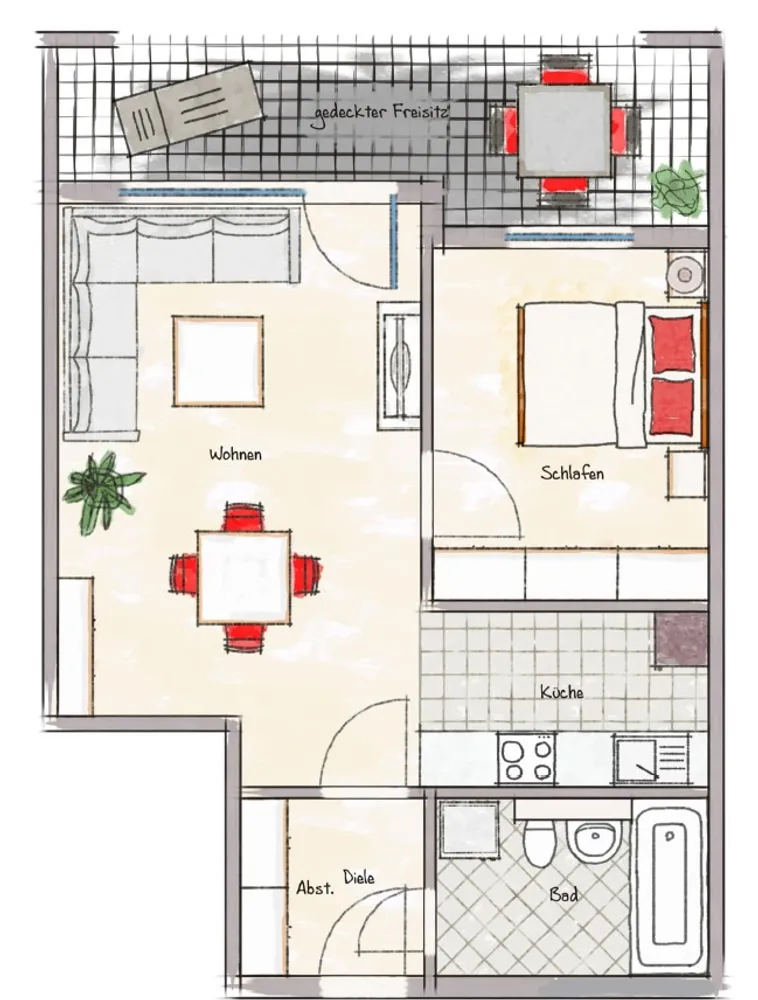 2 Zimmer Wohnung mit 45 m² in Gelsenkirchen – Bild 2