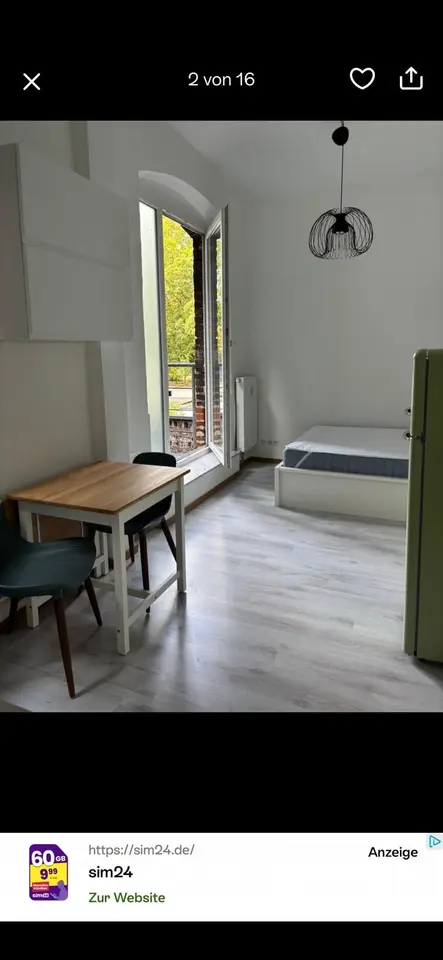 Studio with 30 m² in Cologne – Photo 1