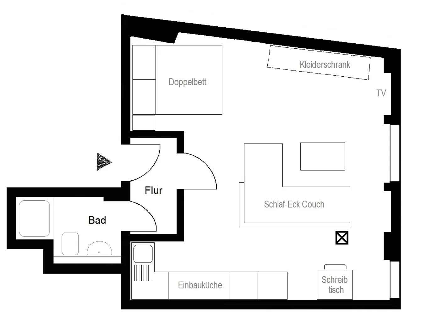 1 Zimmer Wohnung mit 44 m² in Berlin – Bild 2