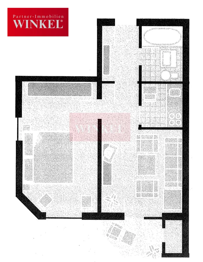 2 room apartment with 37 m² in Cologne – Photo 3