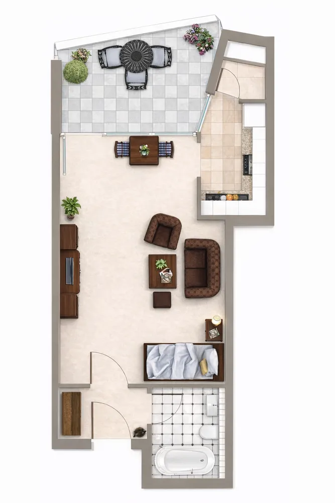 1 Zimmer Wohnung mit 41 m² in Augsburg – Bild 8