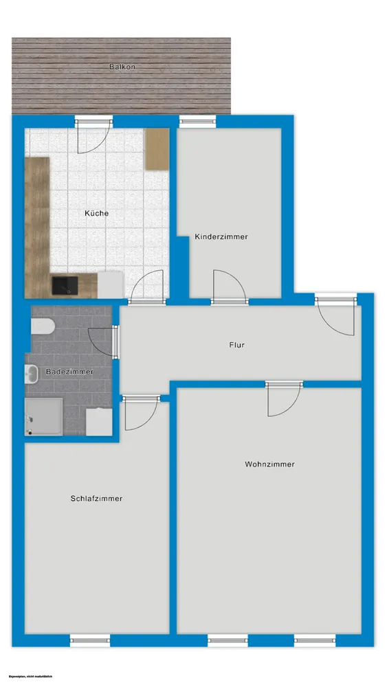 3 Zimmer Wohnung mit 69 m² in Halle (Saale) – Bild 8